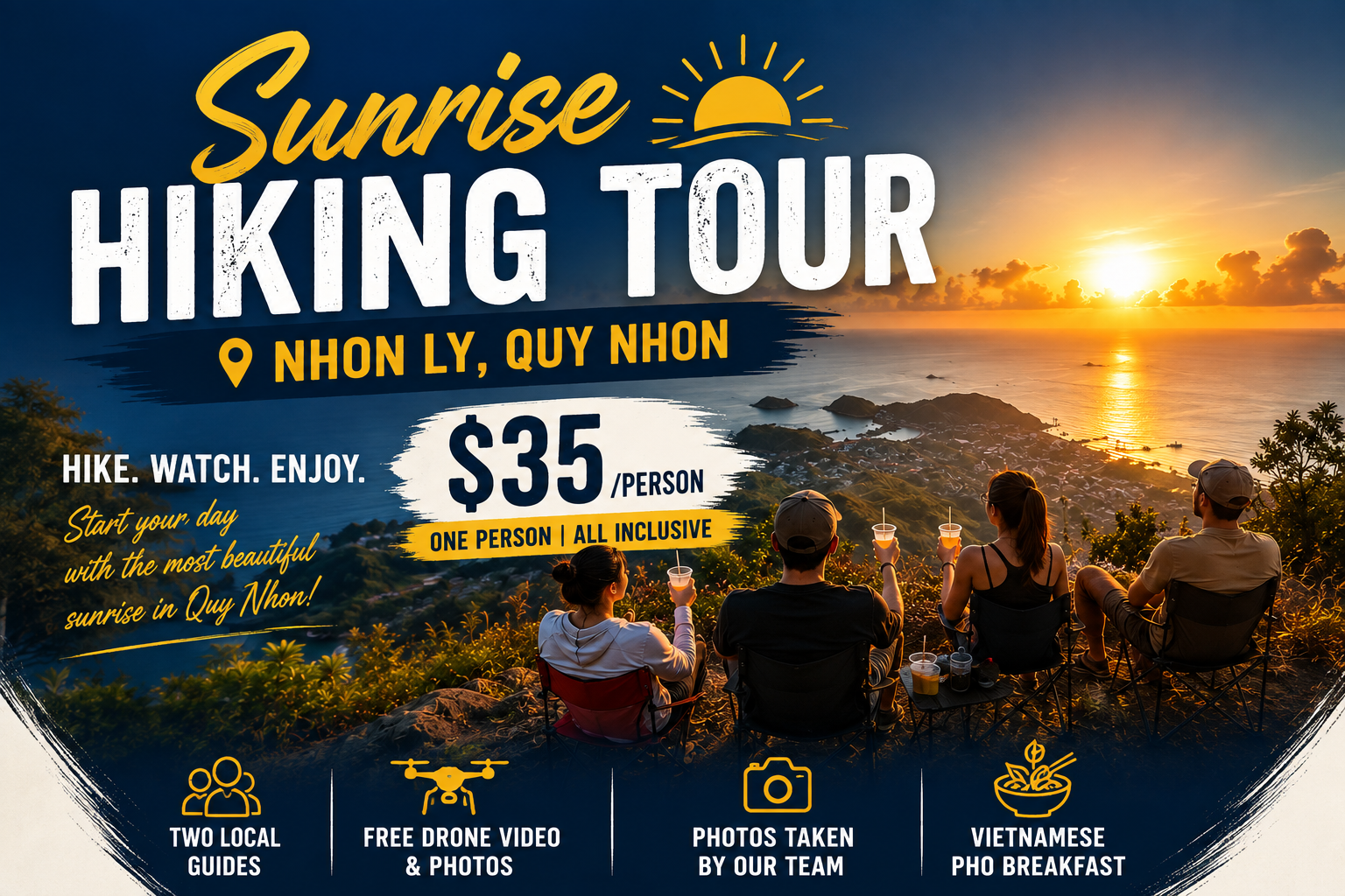 Sunrise hiking tour quy nhon
